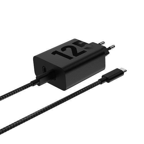 Cablu Motorola Turbopower Duo 2xUSB-C 125W Travel Incarcator + Usb-c/Usb-c Data Negru