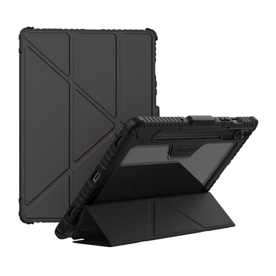Husa Nillkin Bumper PRO Protective Stand Multi-angle pentru Samsung Galaxy Tab S9/S10 FE Negru