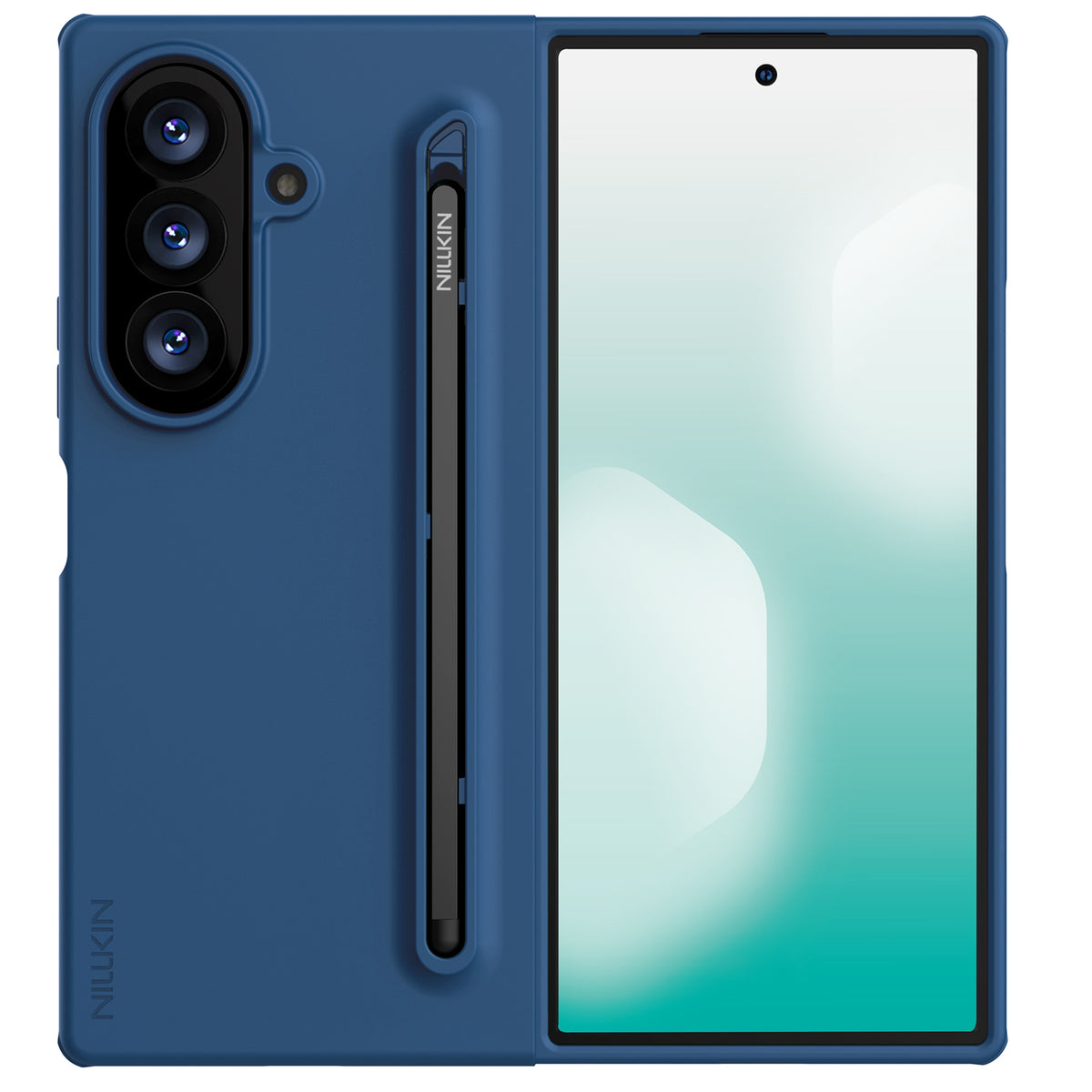 Husa Nillkin Flex Pure Fold Pen Slot pentru Samsung Galaxy Z Fold 8 Ultra Albastru