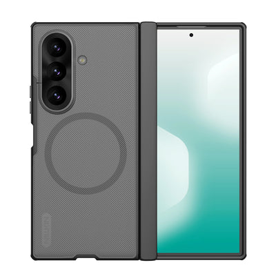 Husa Nillkin Super Frosted Fold Magnetic pentru Samsung Galaxy Z Fold 8 Ultra Transparent Negru