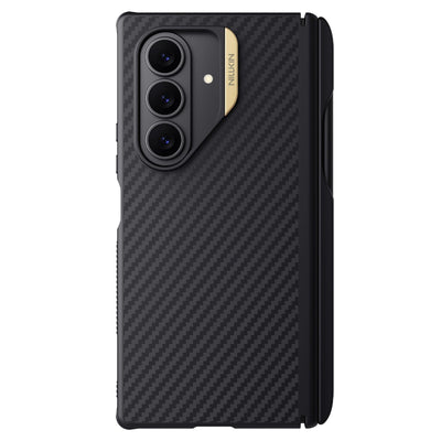 Husa Nillkin Synthetic Fiber PRO Magnetic Pen Slot Zadní Kryt Pro Samsung Galaxy Z Fold 7 Golden