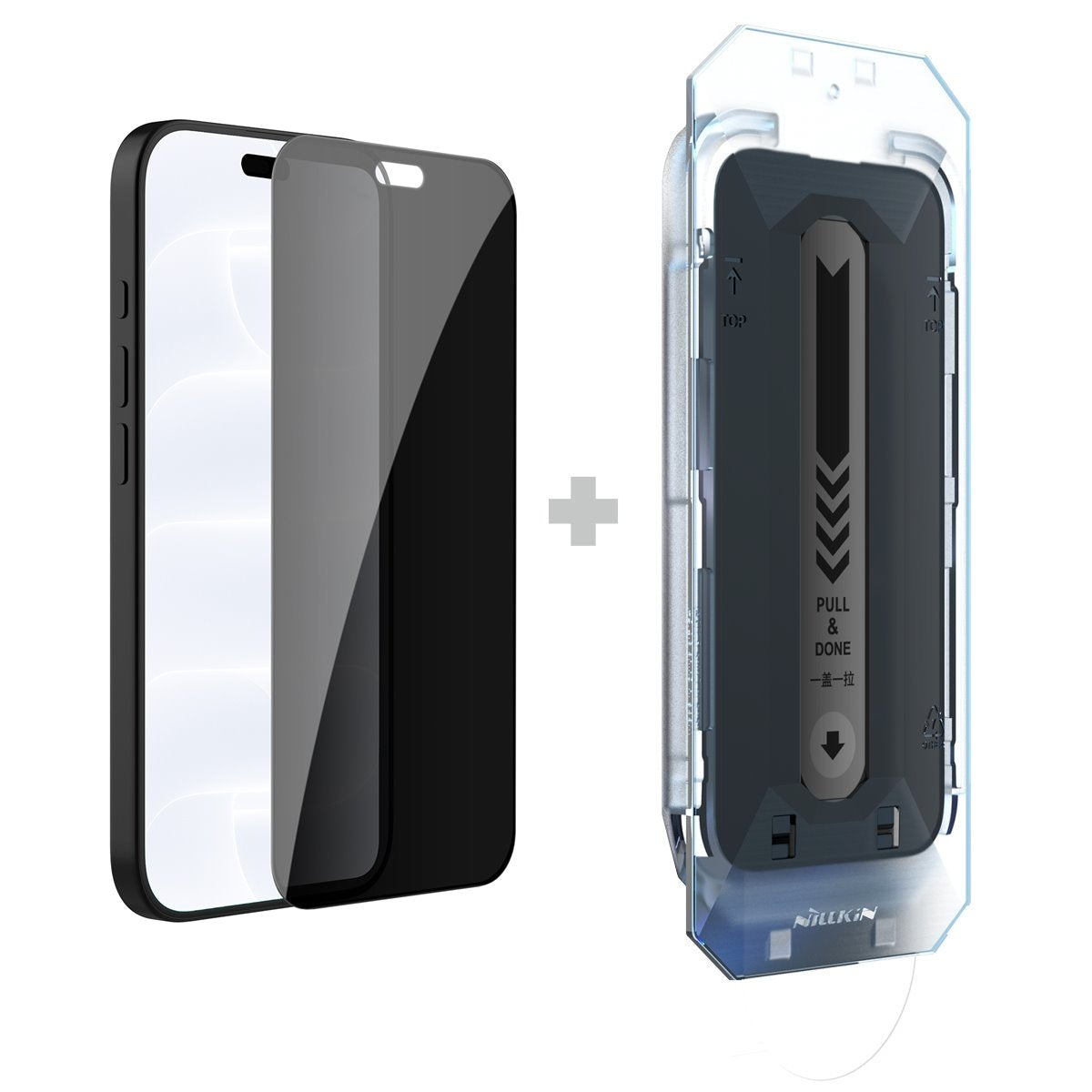 Folie Nillkin sticla 0.25mm Guardian 2.5D pentru Apple iPhone 18 Pro Max Negru (cu Applicator)