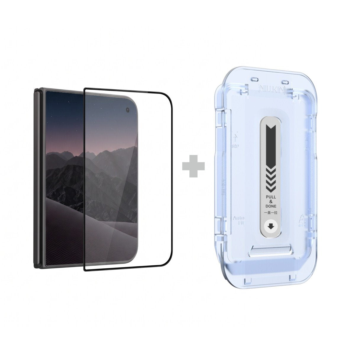 Folie Nillkin sticla 2.5D CP+ PRO Negru pentru Apple iPhone Duo (cu Applicator) (Outer)
