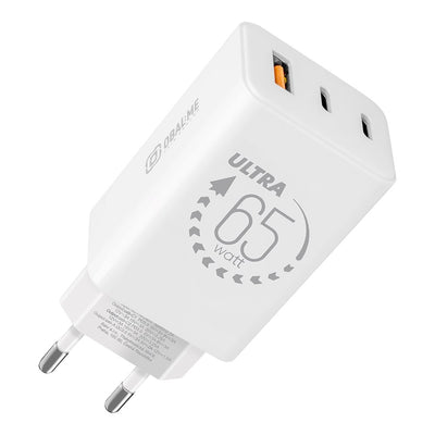 Incarcator priza Obal:ME Gan Usb-a + 2xUSB-C 65W Alb