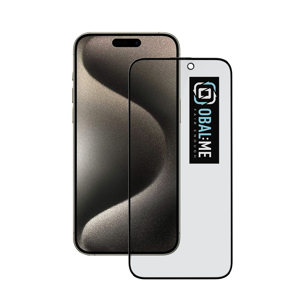 Folie Obal:ME Privacy 5D sticla protectie pentru Apple iPhone 15 Pro Max Negru