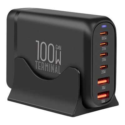 Incarcator Obal:ME Terminal Gan Desk 4C2A 100W Negru
