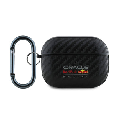 Husa Rosu Bull PU Carbon pentru AirPods Pro 2 Negru