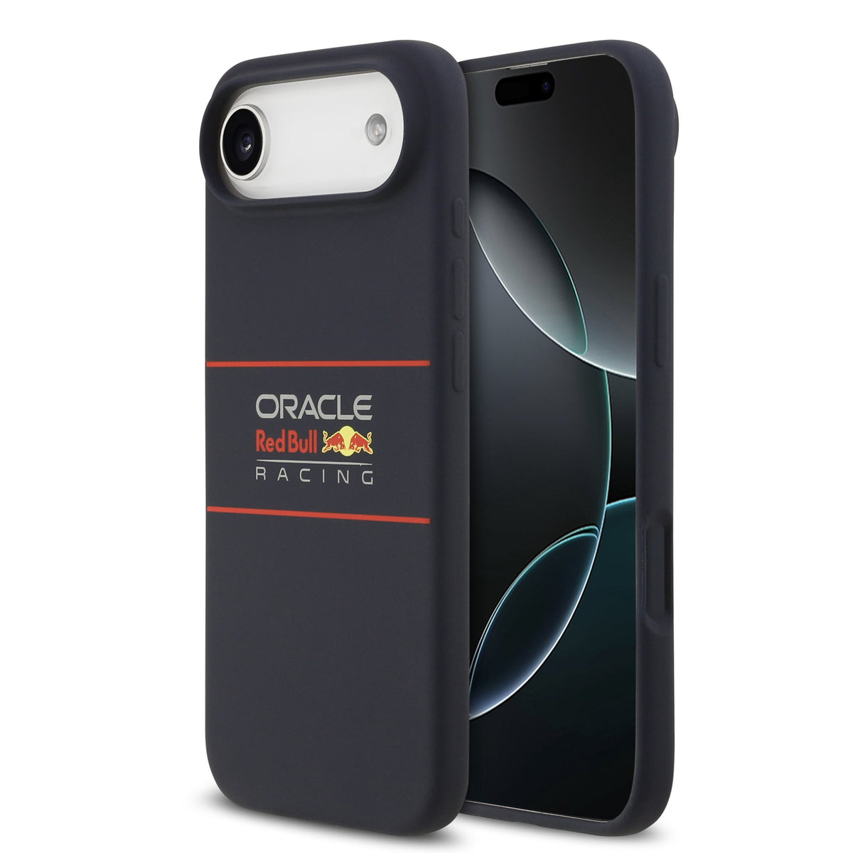 Husa Rosu Bull Silicone Horizontal Logo Magsafe pentru iPhone Air Navy