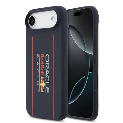 Husa Rosu Bull Silicone Vertical Logo Magsafe pentru iPhone Air Navy