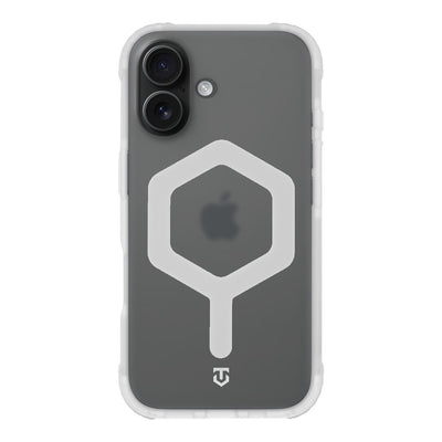 Husa Tactical Magforce Hexagon pentru Apple iPhone 16 T-Alb