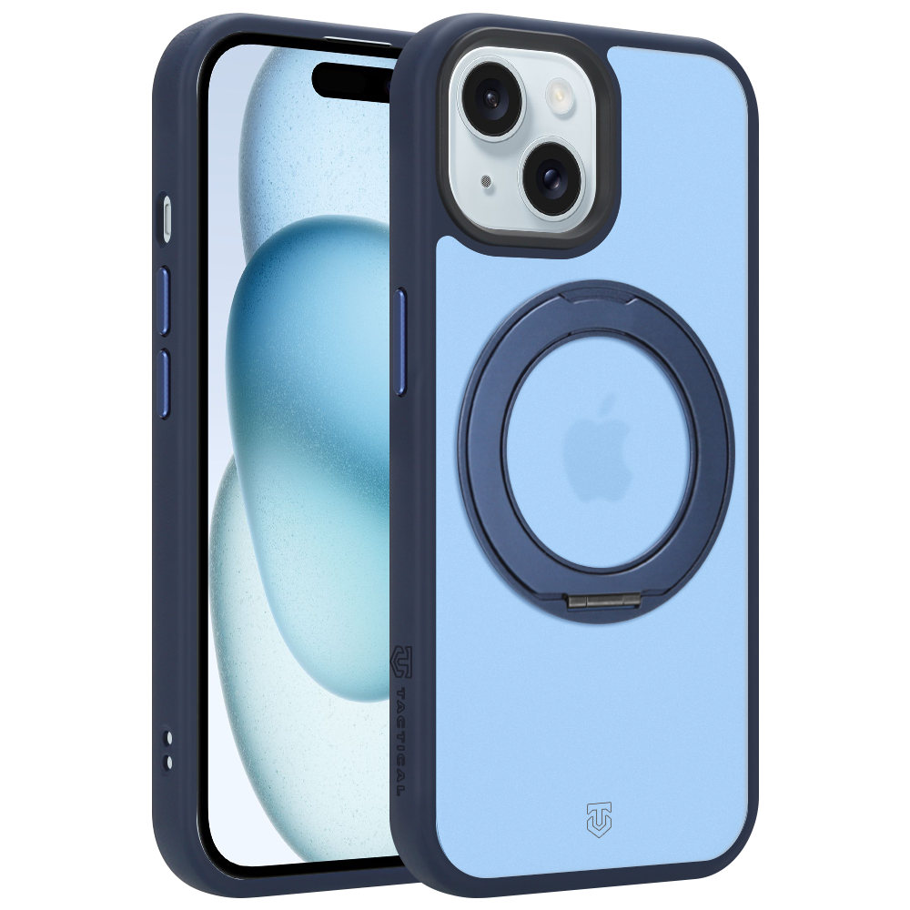 Husa Tactical Magforce Hyperstand pentru Apple iPhone 15 Deep Albastru