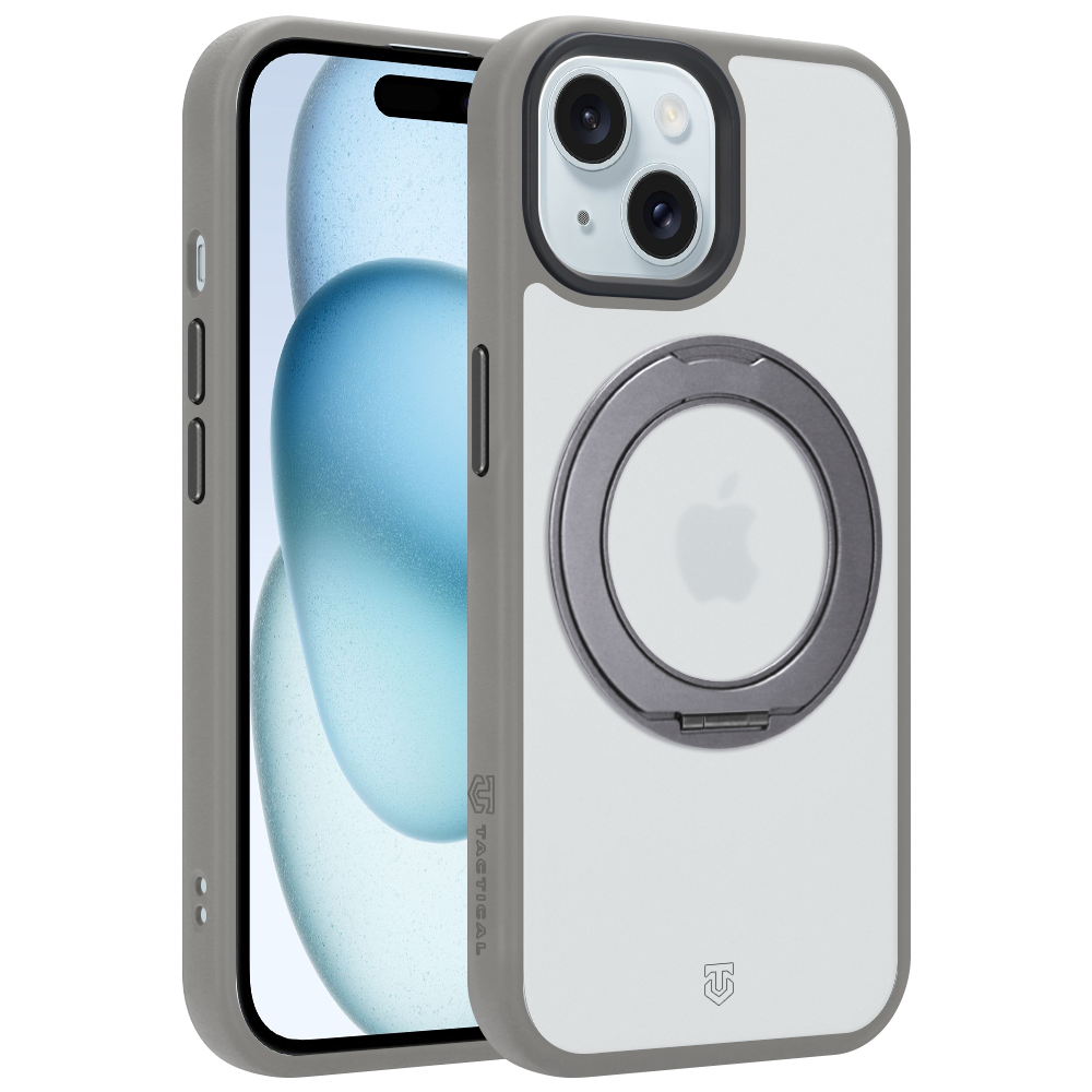 Husa Tactical Magforce Hyperstand pentru Apple iPhone 15 Gri deschis
