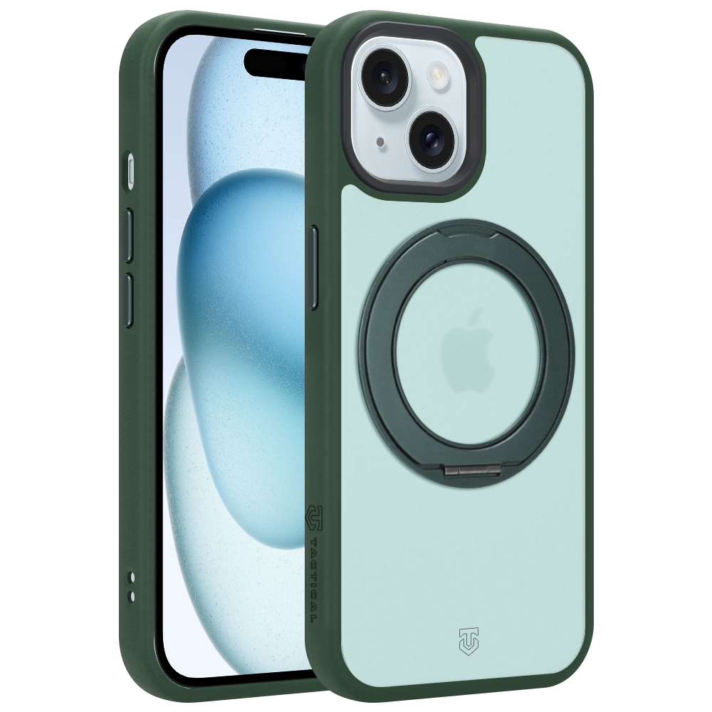 Husa Tactical Magforce Hyperstand pentru Apple iPhone 15 Forest Verde
