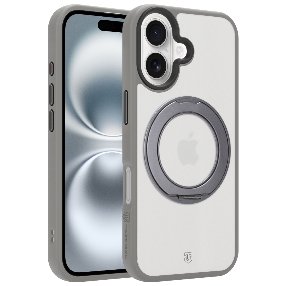 Husa Tactical Magforce Hyperstand pentru Apple iPhone 16 Gri deschis