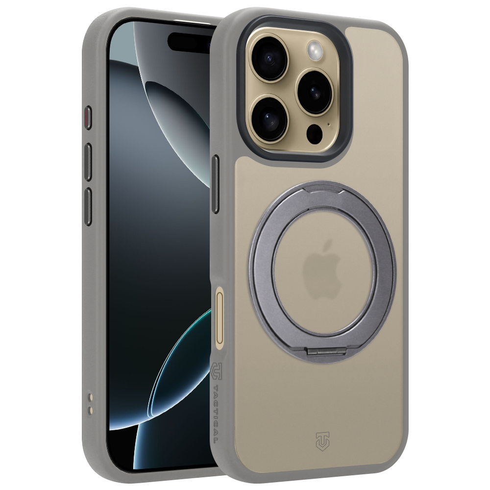 Husa Tactical Magforce Hyperstand pentru Apple iPhone 16 Pro Gri deschis