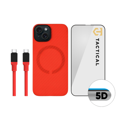 Husa Tactical Rosu Limited Edition Combo pentru Apple iPhone 15