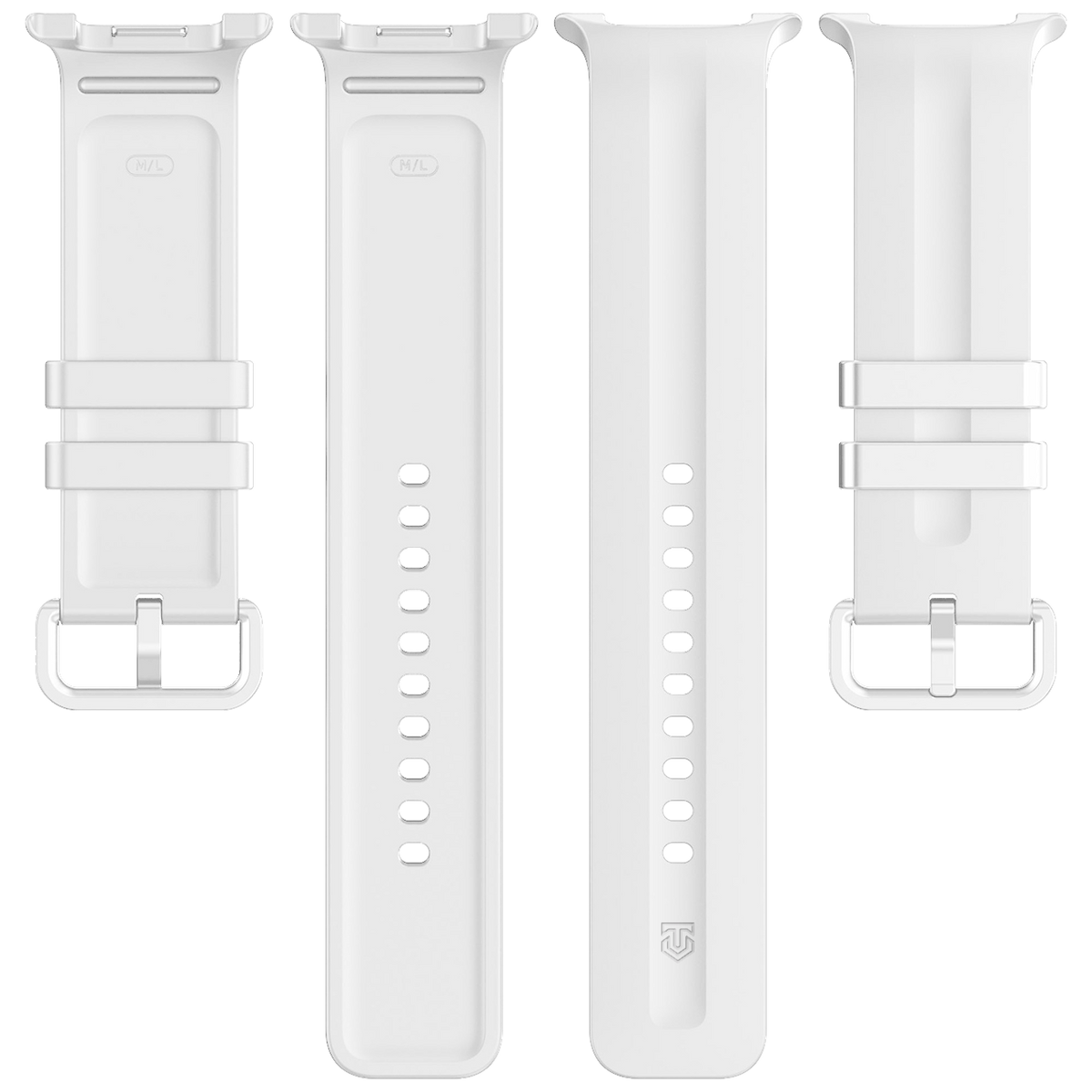 Curea Tactical Silicone pentru Samsung Galaxy Watch 8/9 Alb