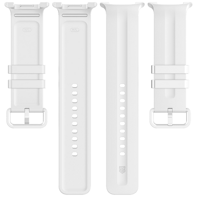 Curea Tactical Silicone pentru Samsung Galaxy Watch 8/9 Alb