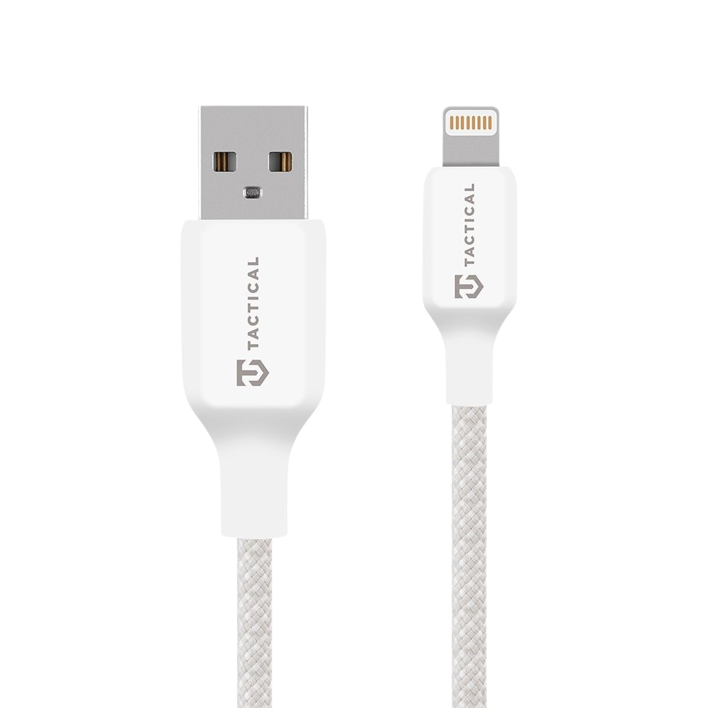Cablu Tactical Stitch Thread Usb-a/Lightning 1m Alb