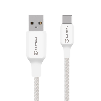Cablu Tactical Stitch Thread Usb-a/Usb-c 1m Alb