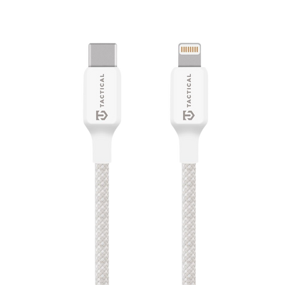 Cablu Tactical Stitch Thread Usb-c/Lightning 1m Alb