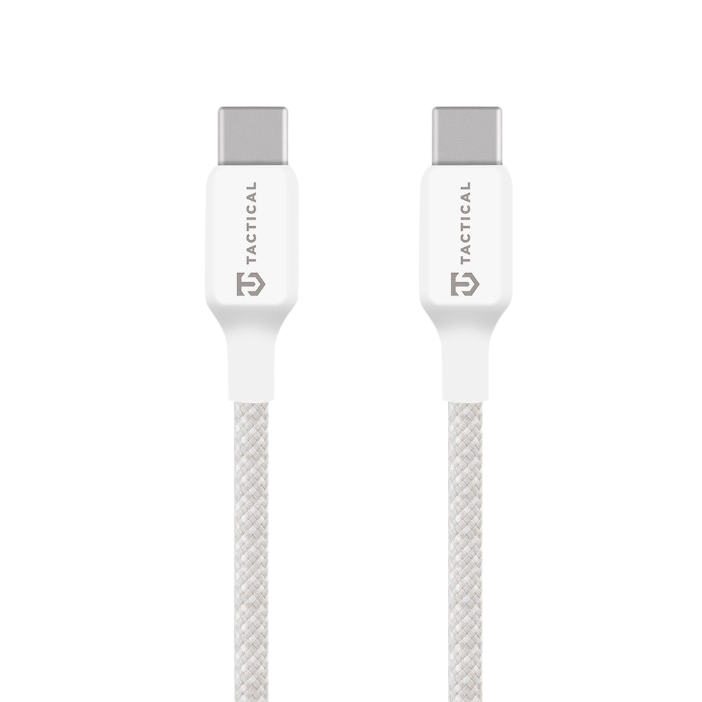 Cablu Tactical Stitch Thread Usb-c/Usb-c 0.3m Alb
