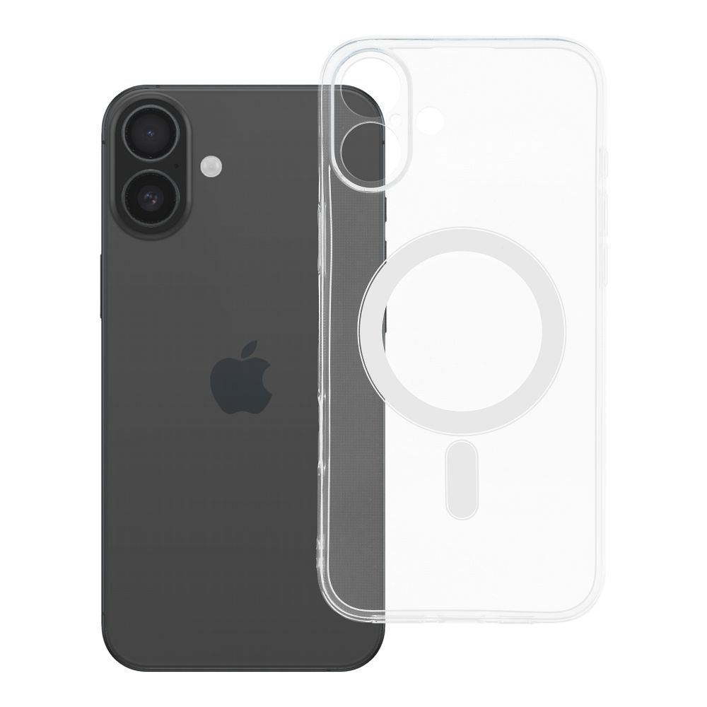 Husa Transparent 2 Mm Mag pentru iPhone 16 Plus Compatible cu Magsafe (Camera Protection) Transparent