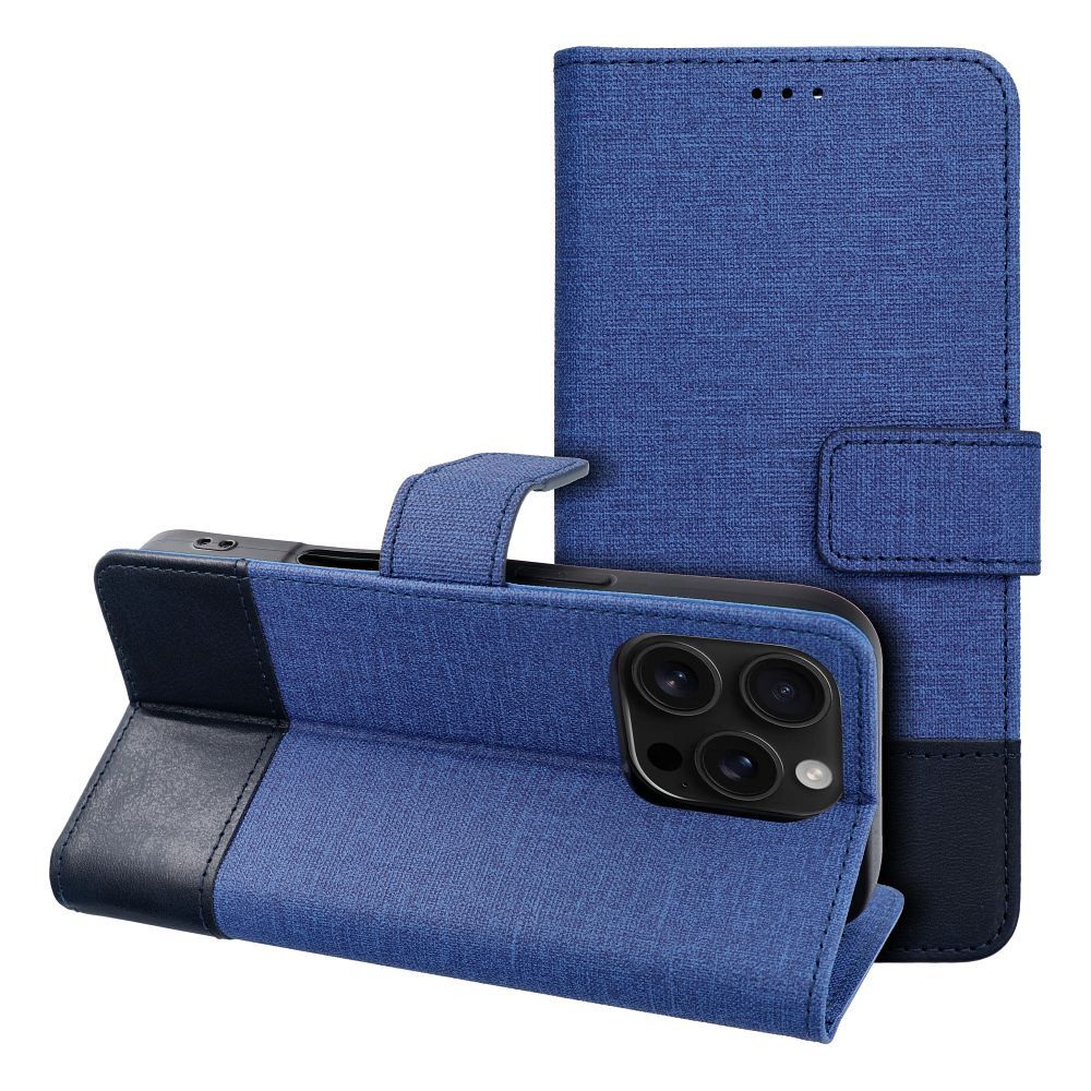 Husa Gomma Book Flip pentru iPhone 17 AIR Albastru