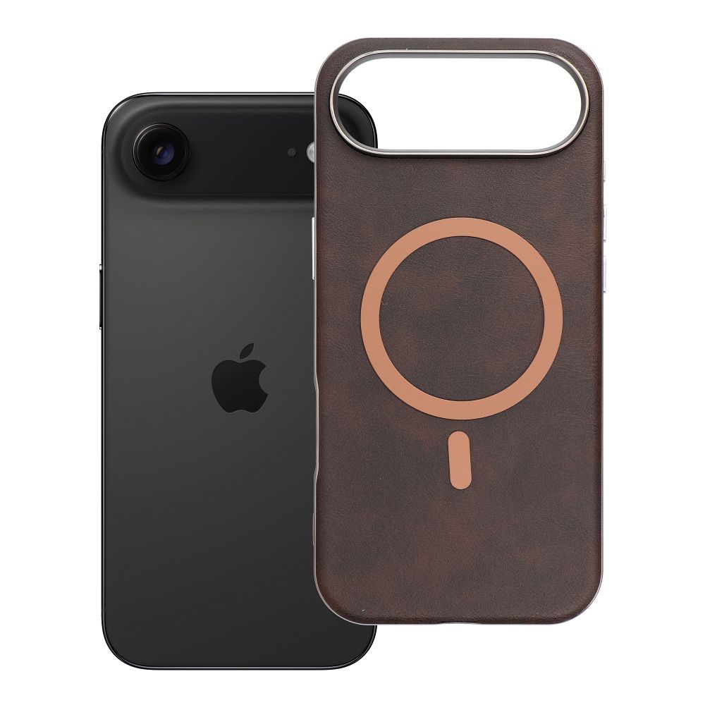 Husa Gentleman Mag pentru iPhone 17 AIR Compatible cu Magsafe Maro