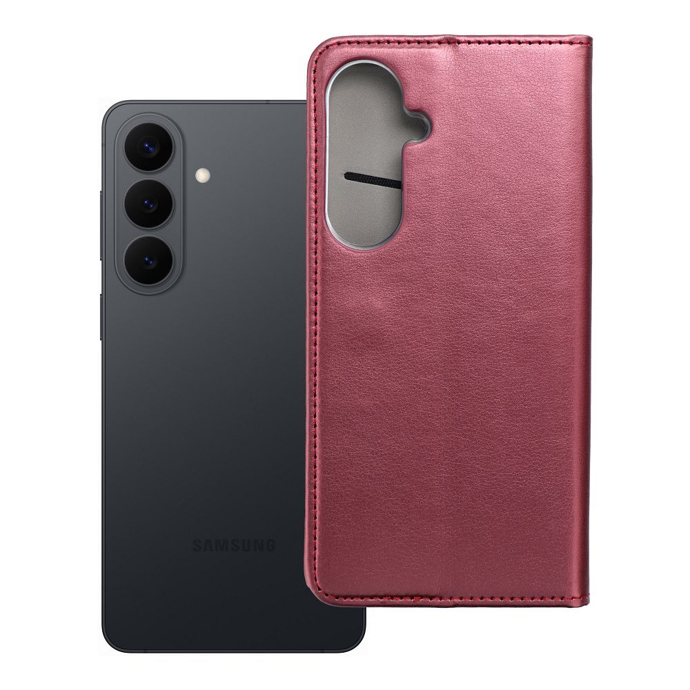 Husa Flip pentru Samsung S26 Plus Smart Magneto Burgundy