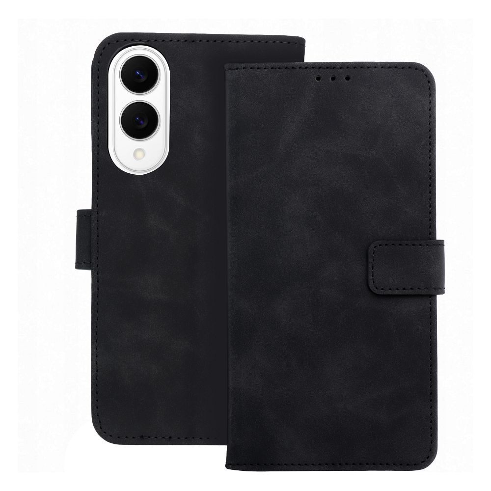 Husa Tender Book Flip pentru Samsung S25 Edge Negru