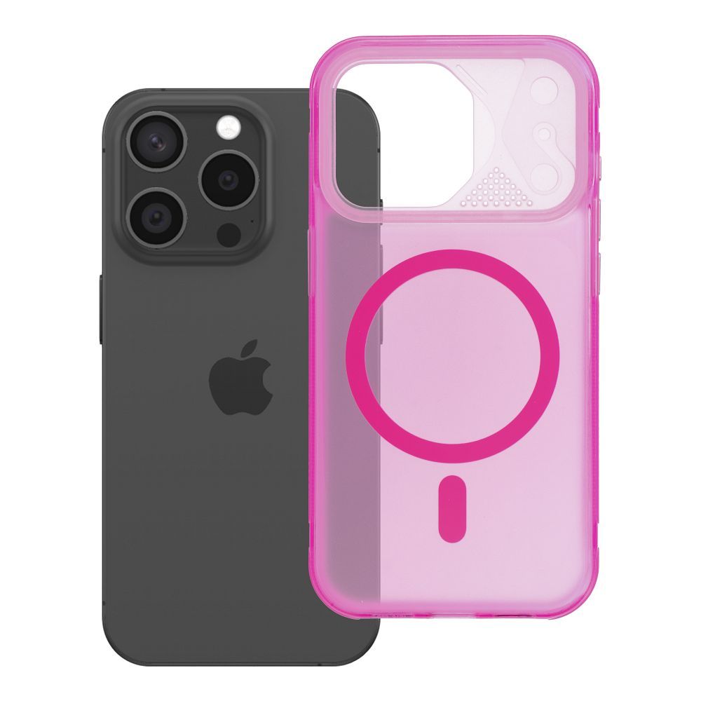 Husa Aurora pentru iPhone 15 PRO Compatible cu Magsafe Roz
