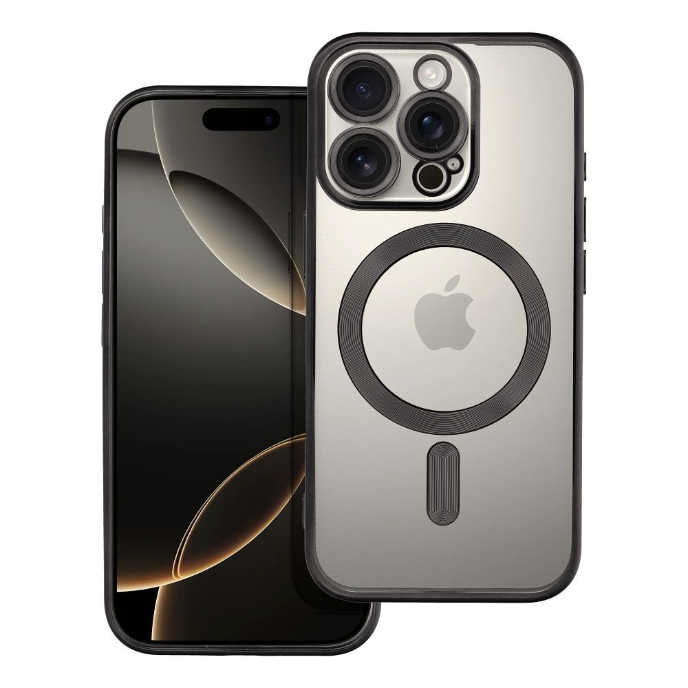 Husa Electro Mag pentru iPhone 16 PRO Compatible cu Magsafe Negru