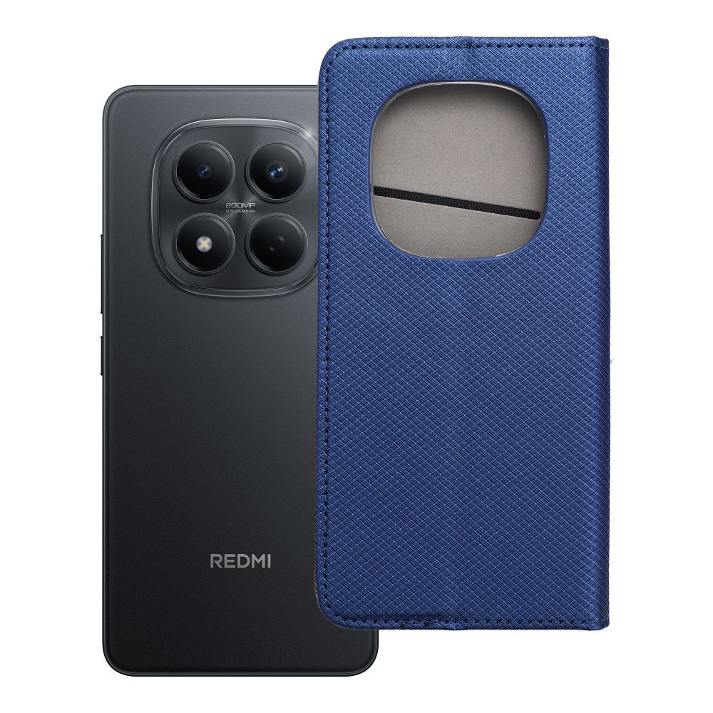 Husa Smart Book pentru Xiaomi Redmi Note 15 PRO 5G Bleumarin
