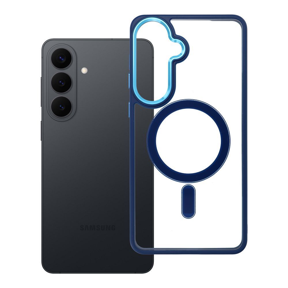 Husa Color Edge Mag pentru Samsung S26 Plus Compatible cu Magsafe Albastru