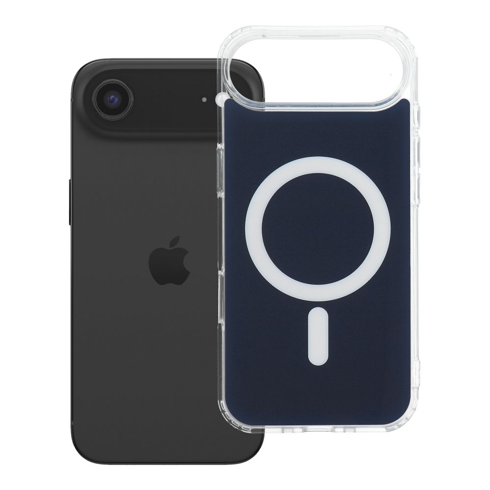 Husa Transparent Fusion Mag pentru iPhone 17 AIR Compatible cu Magsafe Bleumarin