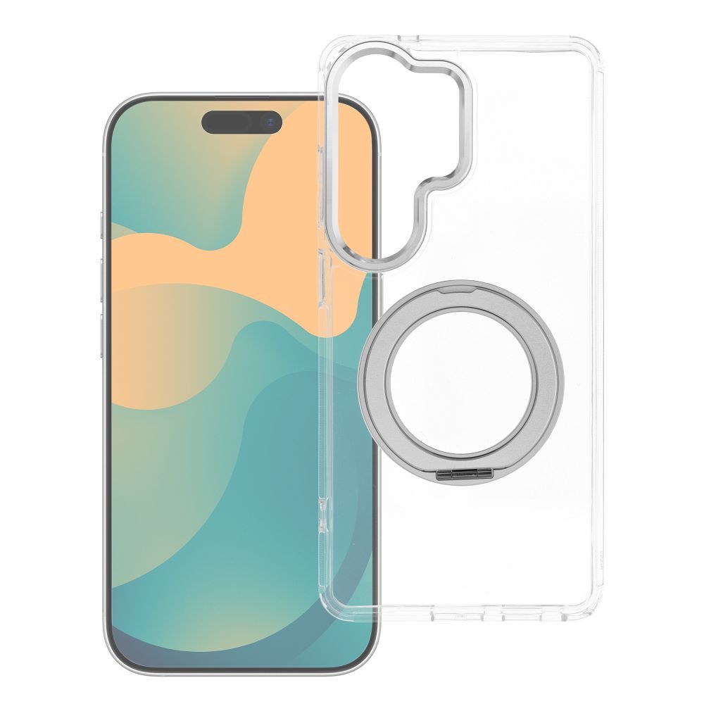 Husa pentru Xiaomi Redmi 17 4G / 5G Frame Circle Stand Compatible cu Magsafe Transparent