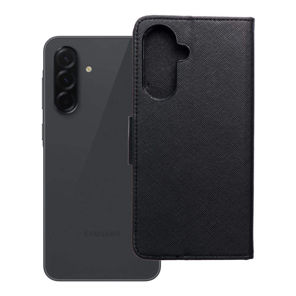 Husa Fancy Book Flip pentru Samsung A36 Negru