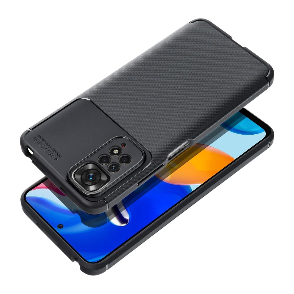 Husa Carbon Premium pentru Xiaomi Redmi Note 14 PRO 4G Negru
