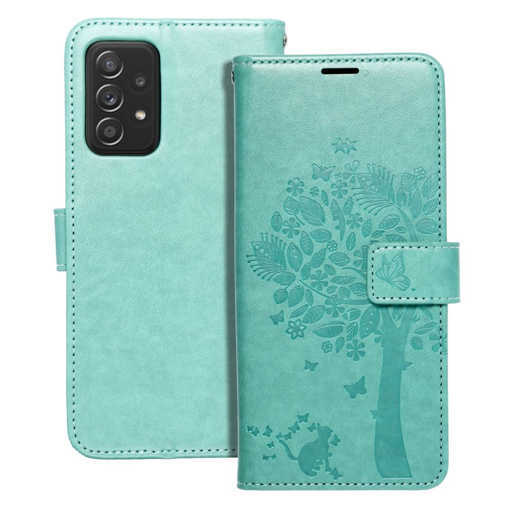 Husa Mezzo Book Flip pentru Samsung A52 5G / A52 LTE ( 4G ) / A52s 5G Tree Verde