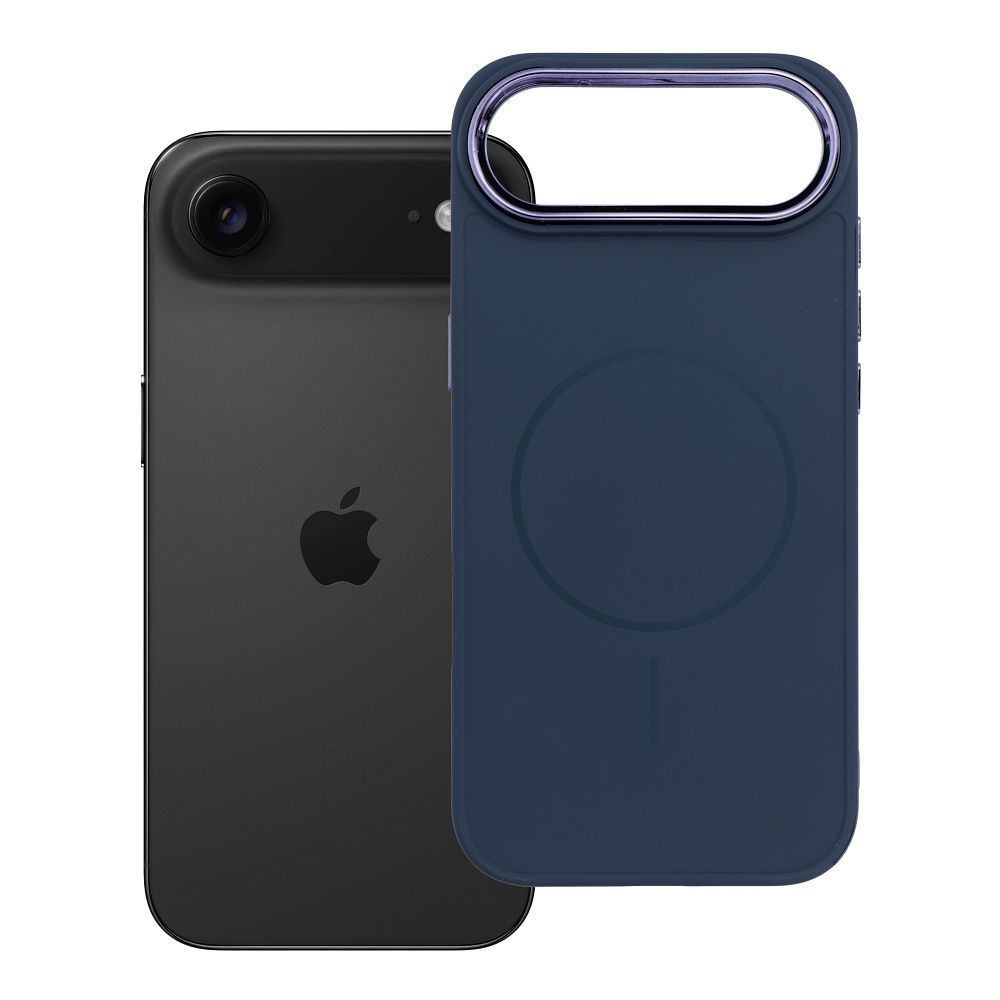 Husa Frame Mag pentru iPhone 17 AIR Compatible cu Magsafe Bleumarin