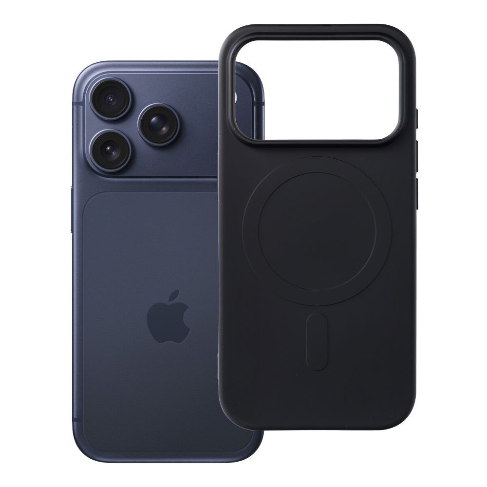 Husa Silicone Mag pentru iPhone 18 Pro / 17 Pro Compatible cu Magsafe (Big Hole) Negru