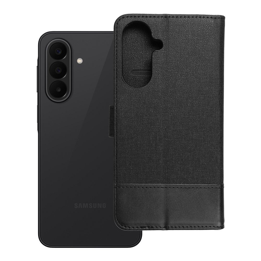 Husa Gomma Book Flip pentru Samsung A27 Negru