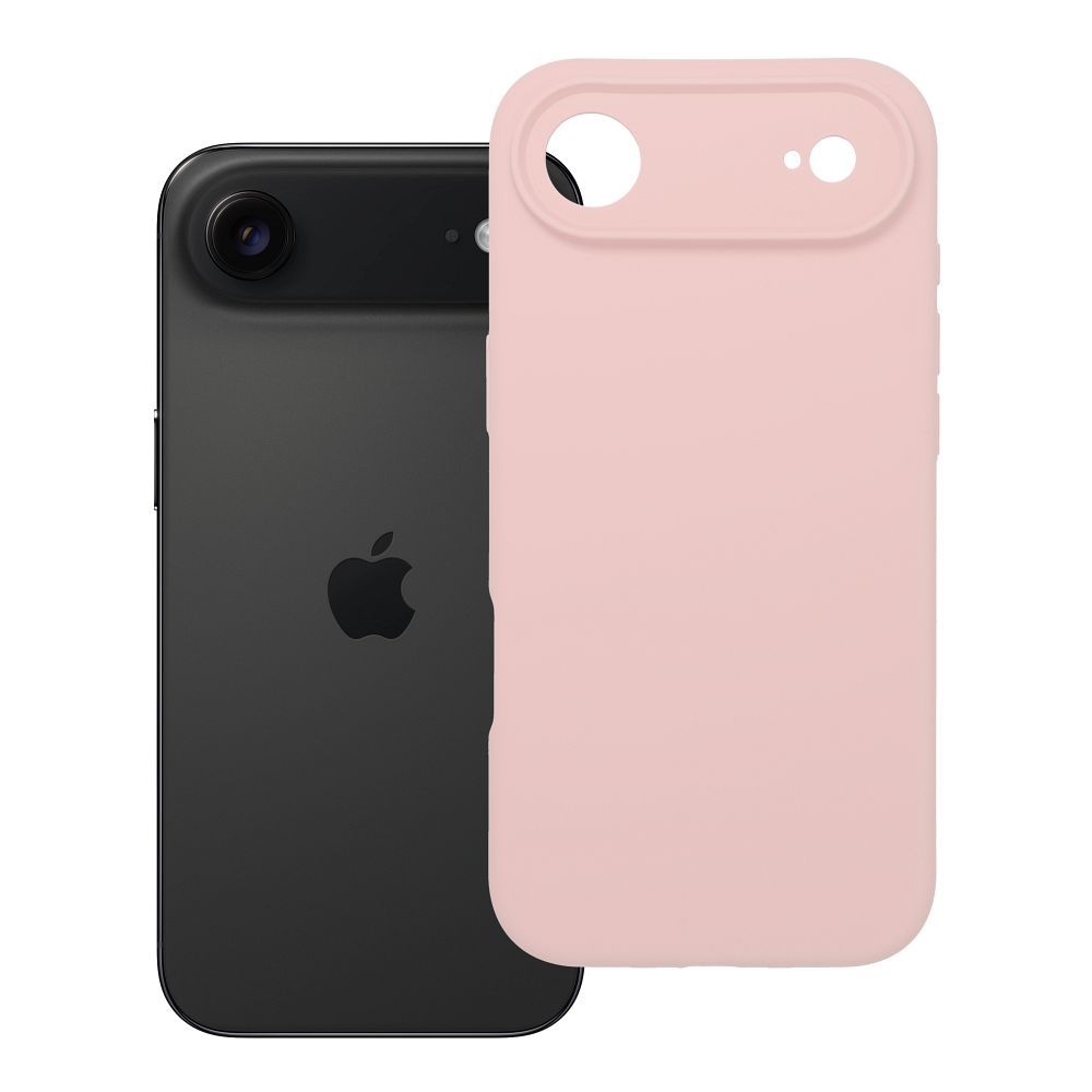 Husa pentru iPhone 17 AIR Silicone 2mm (Camera Protection) Powder Roz