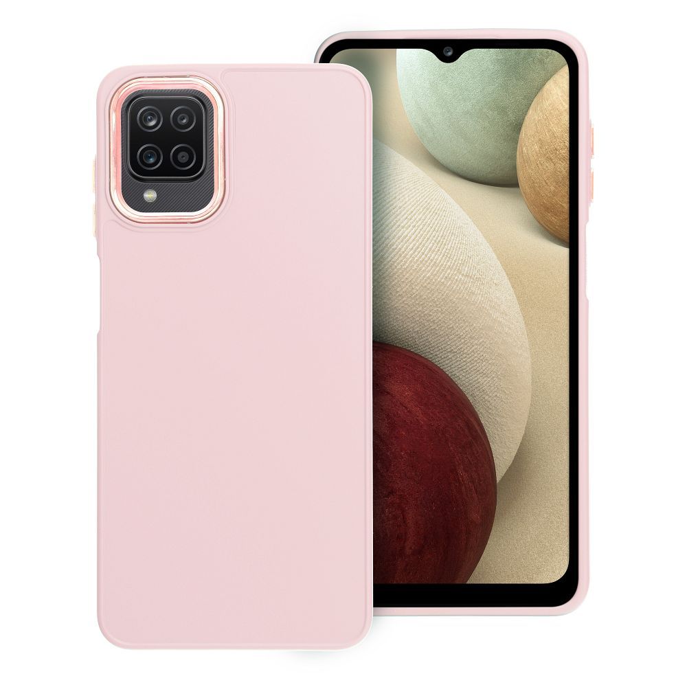 Husa Frame pentru Samsung A12 / M12 Powder Roz
