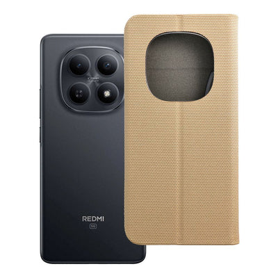 Husa Sensitive Book Flip pentru Xiaomi Redmi Note 15 PRO 5G Auriu