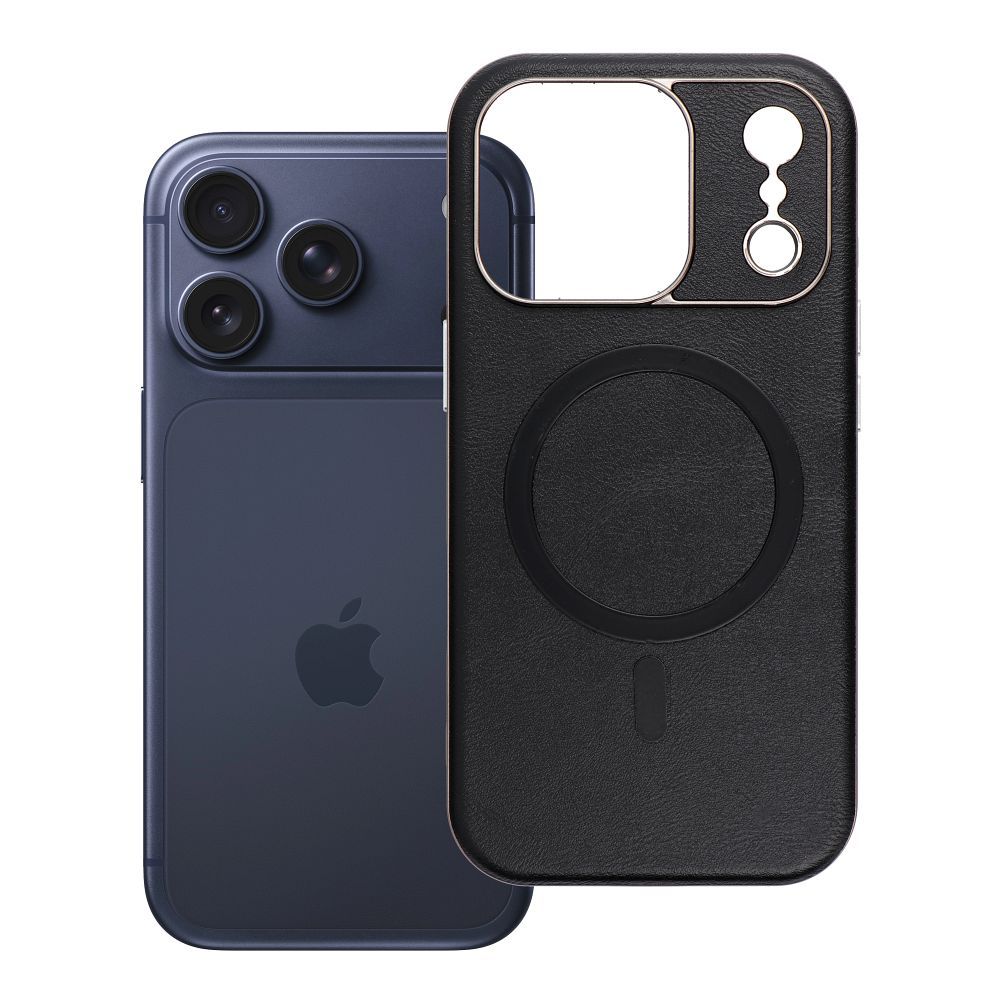 Husa Gentleman Mag pentru iPhone 17 Pro / 18 Pro (Low Camera Edge) Compatible cu Magsafe Negru