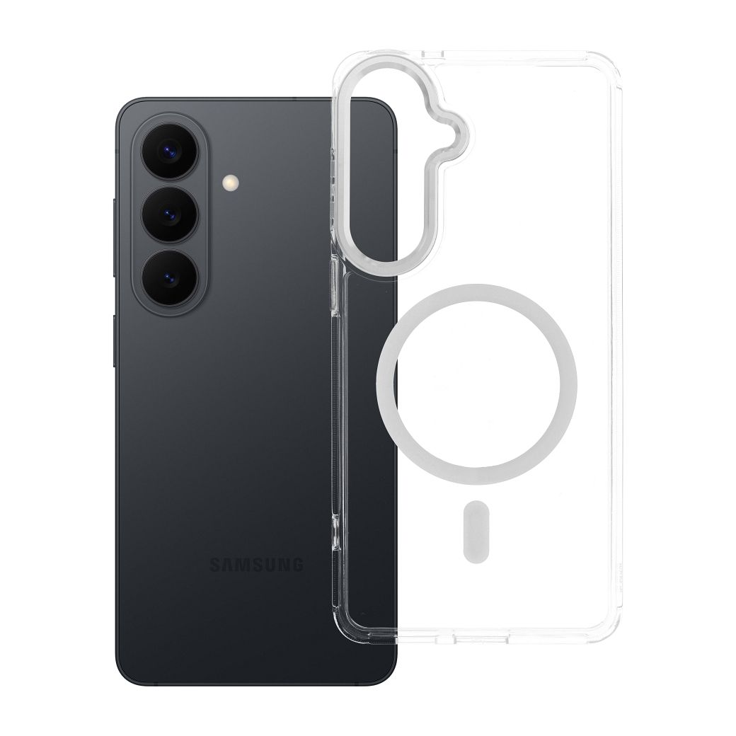 Husa Frame Transparent Hybrid Mag pentru Samsung S26 Plus Compatible cu Magsafe Transparent