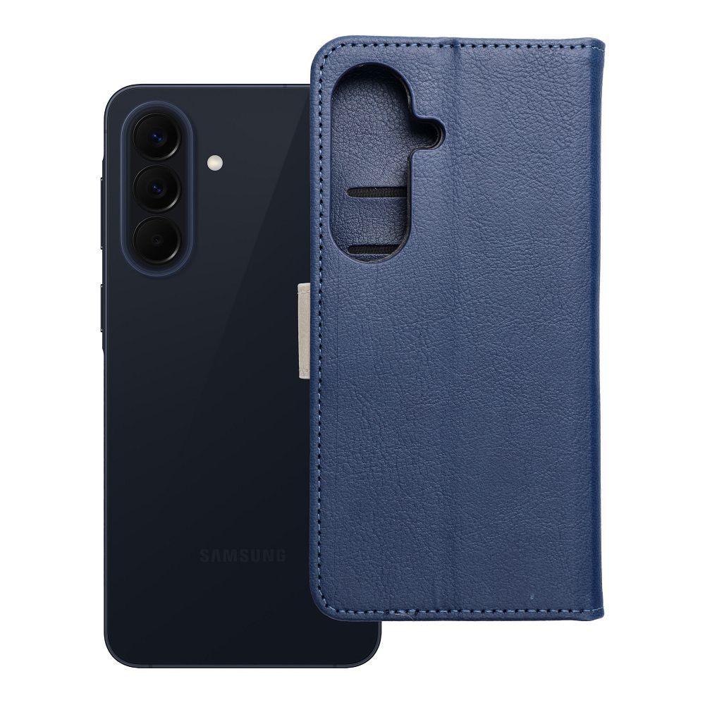 Husa Split Book Flip pentru Samsung S26 Navy si Cream