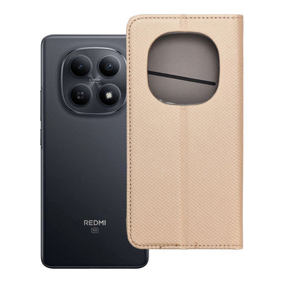 Husa Smart Book pentru Xiaomi Redmi Note 15 PRO Plus 5G Auriu